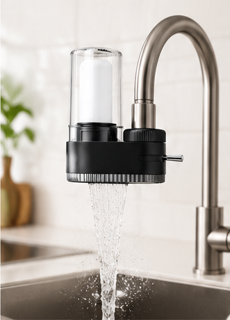 pureflow filter installed on kitchen tap